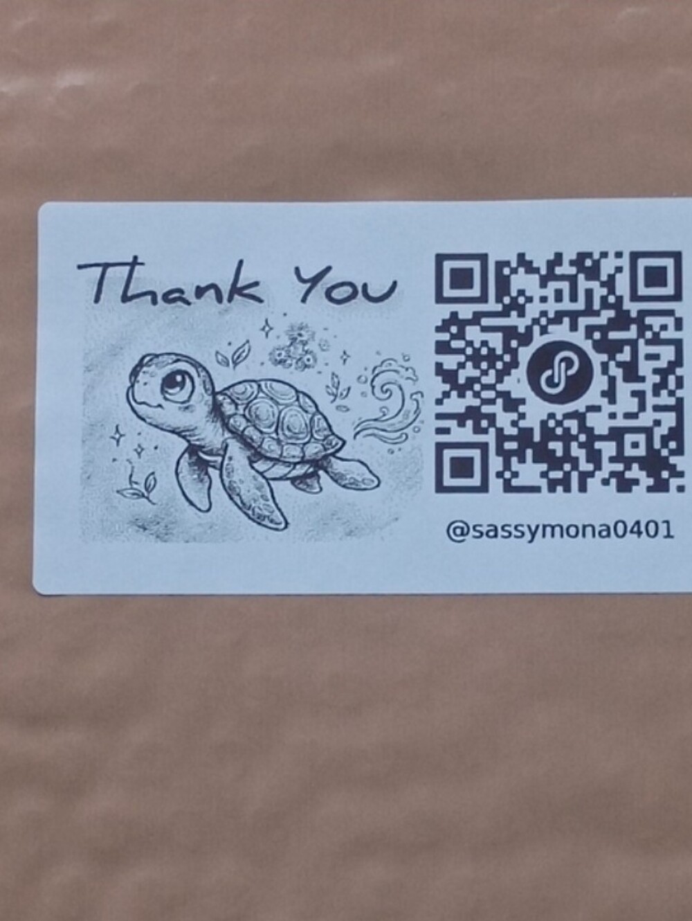 Animal QR Code Collection Thank You Stickers 2x4 50pc Handcrafted QR Code - Picture 4 of 10